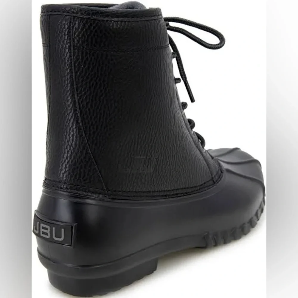 JBU Men's by Jambu Black Lace-up Waterproof Duck Boots- Size 9